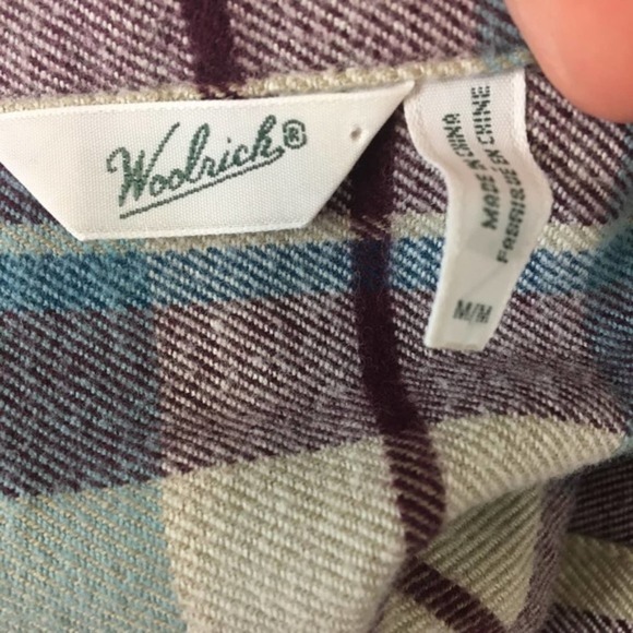 Woolrich Flannel Plaid MED Cotton Button Down 1236 - Picture 6 of 7